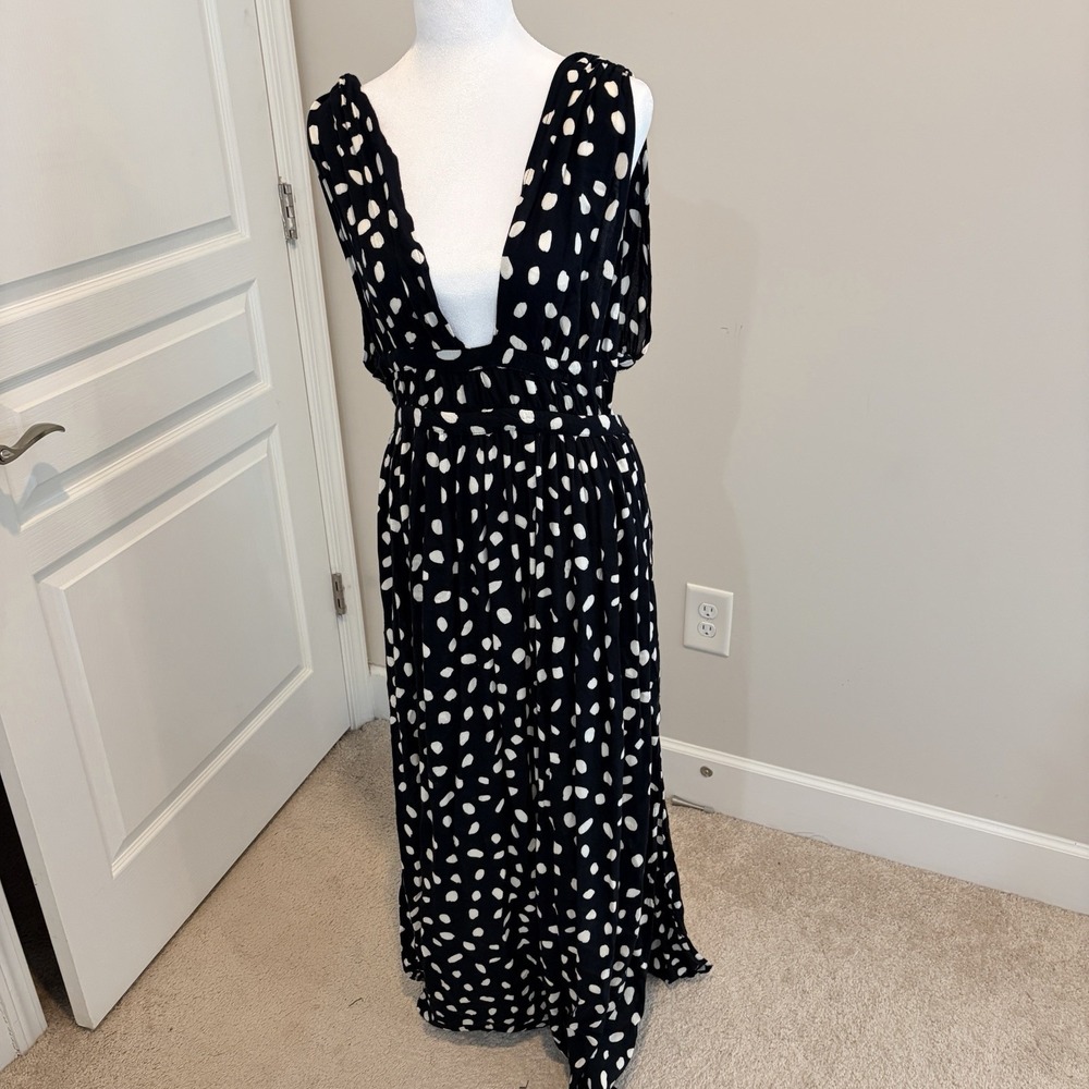 Beach Cover Up Jumpsuit Polka Dot